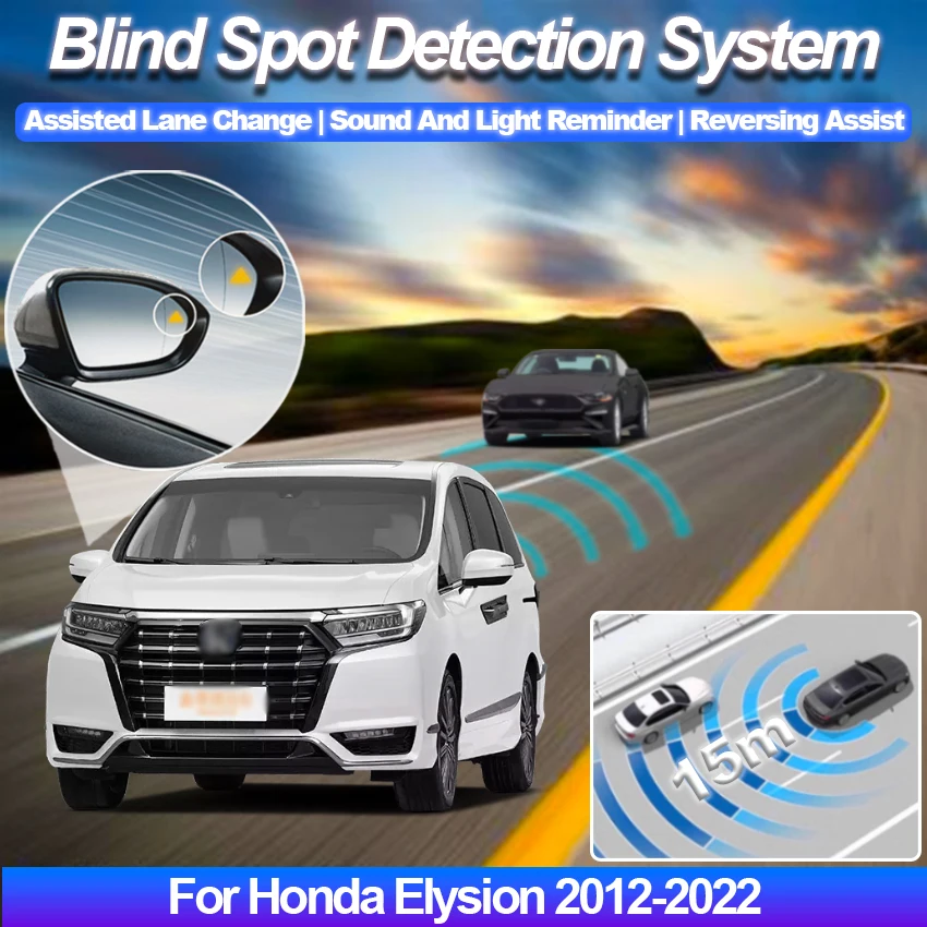 Car Blind Spot Detection System BSD BSA BSM Car Sensors Drive Rear Mirror Monitoring For Honda Elysion 2012-2022