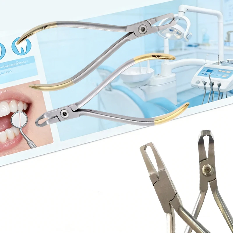Pince coupante pour ligatures dentaires, ciseaux orthodontiques, coupe-fil fin, instrument dentaire en acier inoxydable