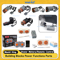 Mould King MOC Power Functions Technical Parts M L XL Servo Motor Electric Remote Control Battery Box Blocks Gift for Kids