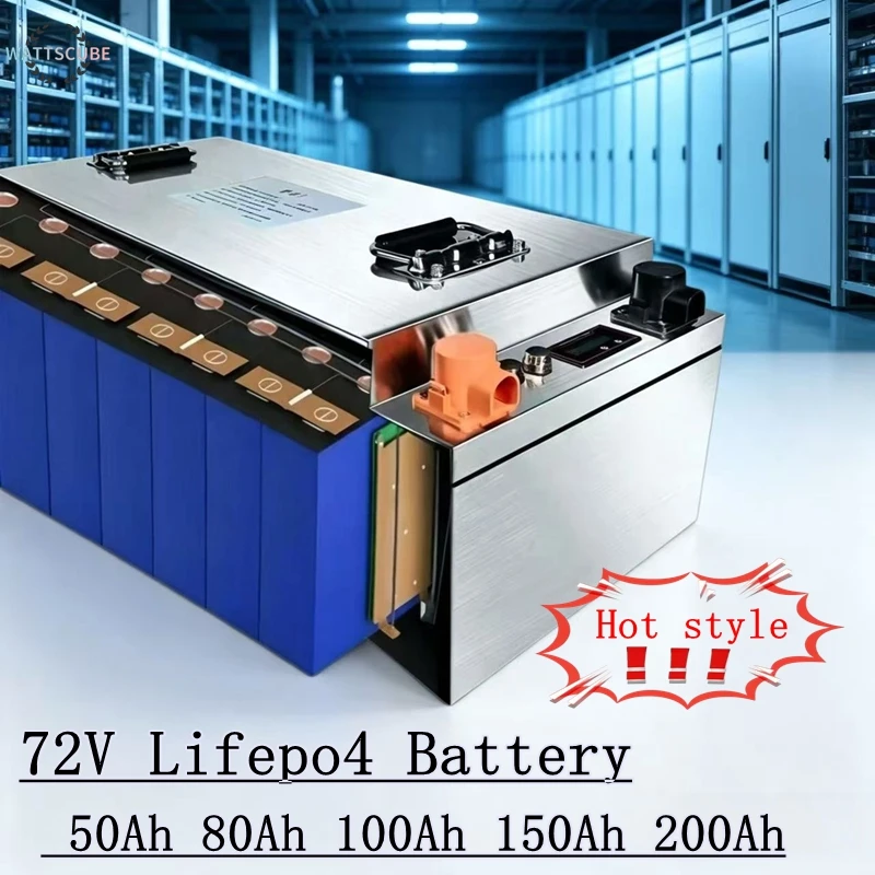 Batterie Au Lithium Lifepo4, 72V, 80Ah, 100Ah, 150Ah, 180Ah, 200Ah, Pour Scooter, Moto, Tricycle, Voiture Électrique À Quatre Ro