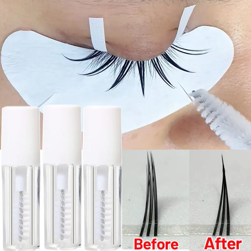 1/10pcs Eyelash การตั้งค่าเสื้อกันฝนโปร่งใสขนตาจัดแต่งทรงผมเจลกันน้ํายาวนานไม่ระคายเคือง Eyes Lashes แต่งหน้า
