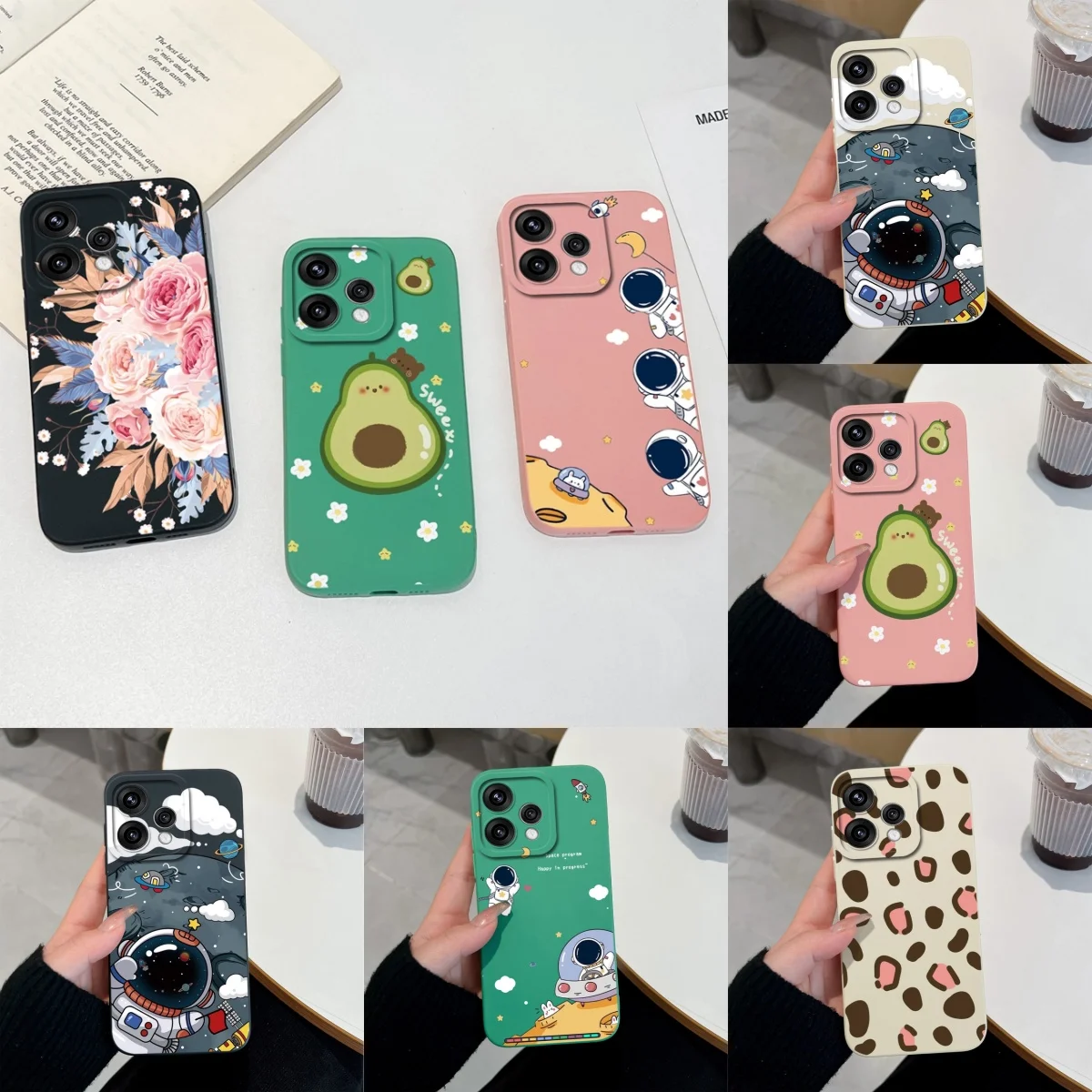 For Oppo Reno 15 Pro Mini 15ProMax Reno15 F Phone Cover Cute Anime Astronaut Fashion Soft Smooth Liquid Silicone Anti Slip Case