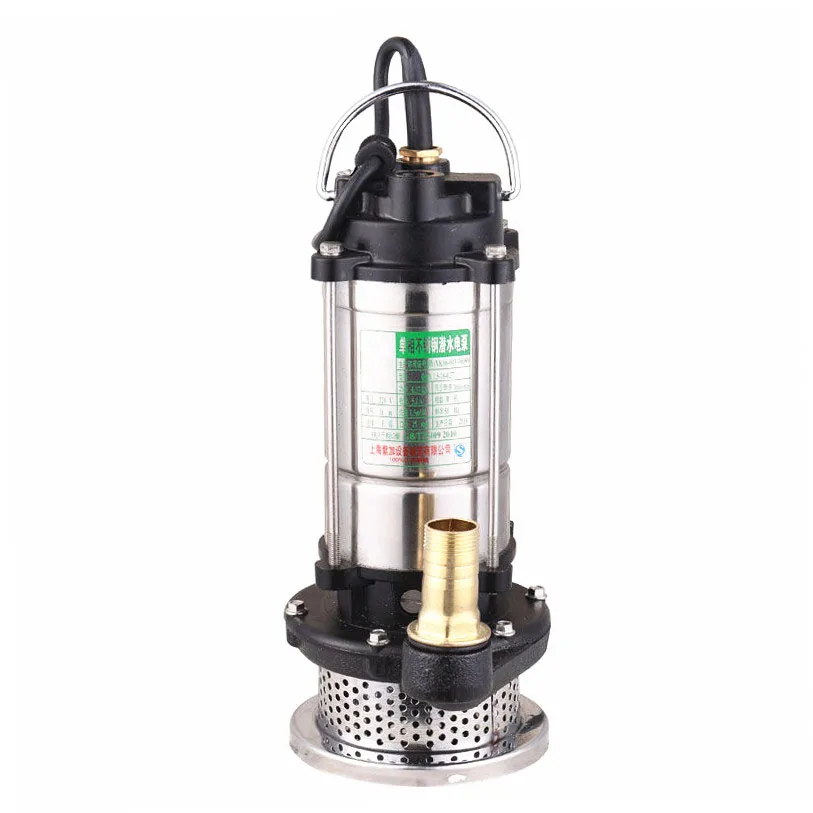 

220V 1.5KW-2.2KW Stainless Steel Submersible Pump Garden Tools Drainage Irrigation Underwater Sewage Self-priming Pump