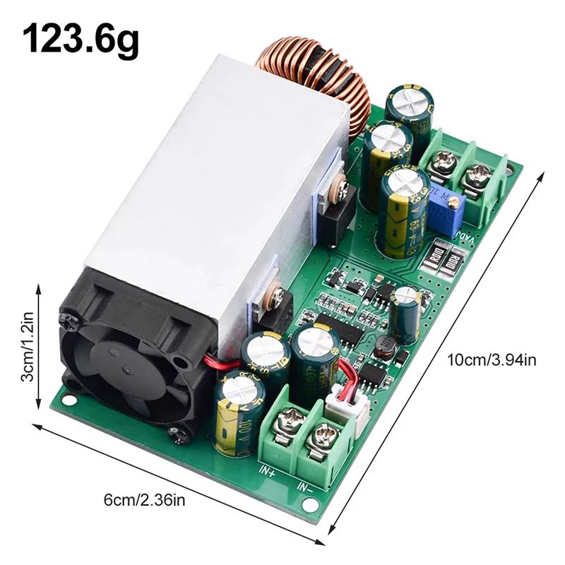 High Power 600W 25A DC-DC Adjustable Voltage Reduction Module 12V-75V to 5V 19V 21V 24V 48V with Low Isolation Voltage