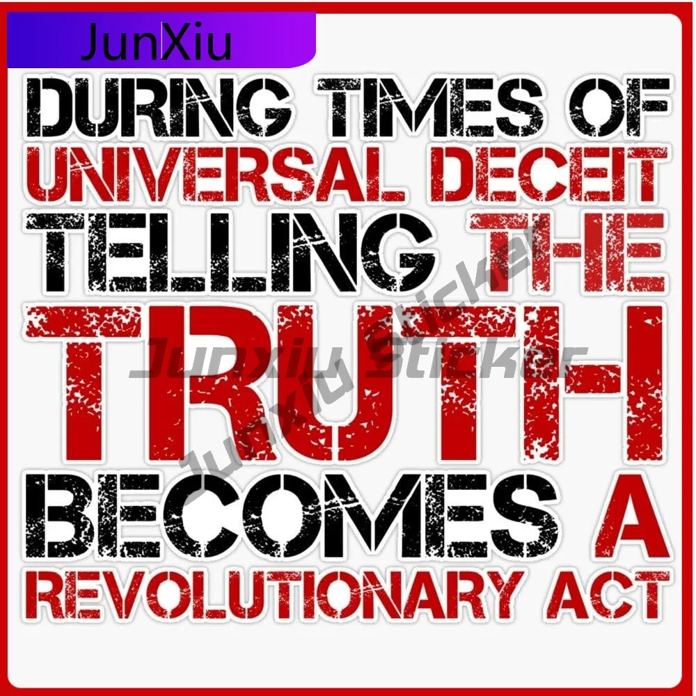 

Quote Truth Freedom Free Speech Sticker Decal Vinyl Bumper Stickers Waterproof Scratch-Proof Decoration Accessories Motorcycle