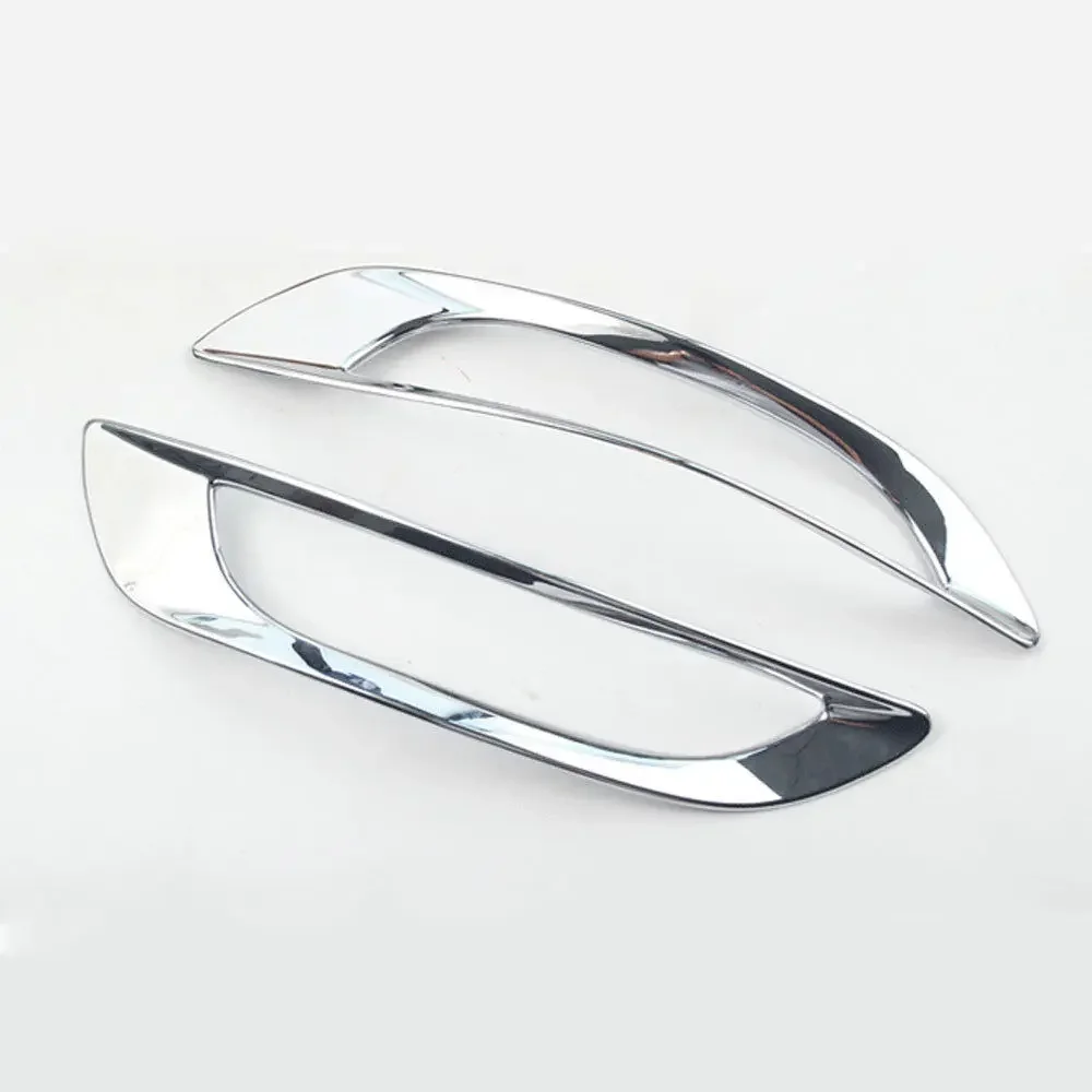 For 2017-2019 Peugeot 5008 Exterior Rear Fog Light Lamp Cover Trim 2Pcs Chrome ABS Decorative Car-styling Accessories