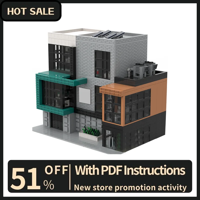 

New 4792Pcs City Hot Selling Street View Moc Modular Hospital Model Building Blocks Diy Creative Ideas Kids Toys Birthday Gift