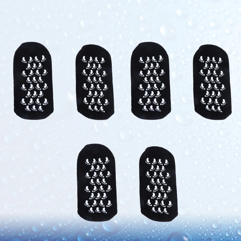 

3Pairs Moisturizing Foot Care Socks Shallow Mouth Black Comfortable Elastic Gel Socks for Dry Cracked Skin Home Spa Foot