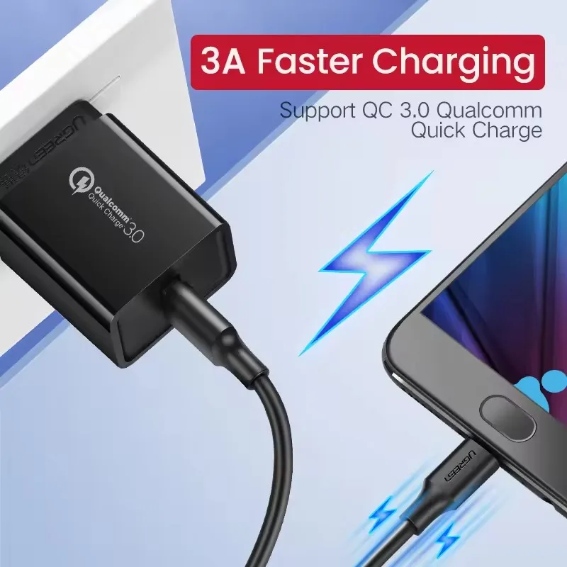 Micro UGREEN USB Cable Fast Charging USB Data Cable Mobile Phone Charging Cable for Samsung     Android Tablet USB Wire