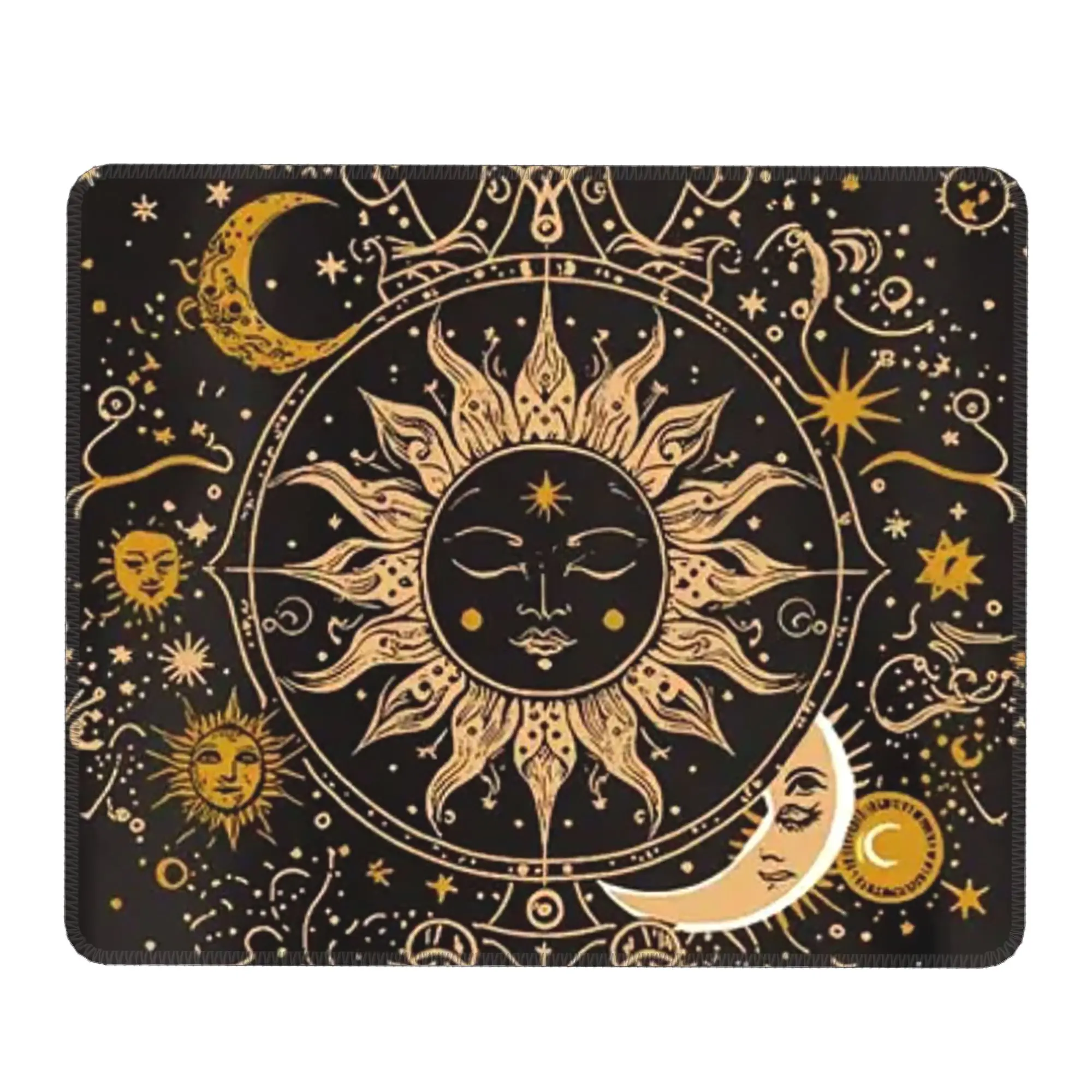 Dreamy Landscape Moon And Sun Mouse Pad Computer Keyboard Mouse Mat Gamer PC Laptop Desk Mat Office Accessories Table Mats