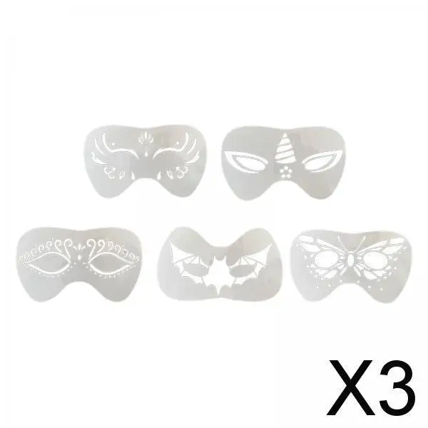 Face Paint Stencils Set for Children Reusable Templates for Artistic Makeup and Holiday Party Accessories