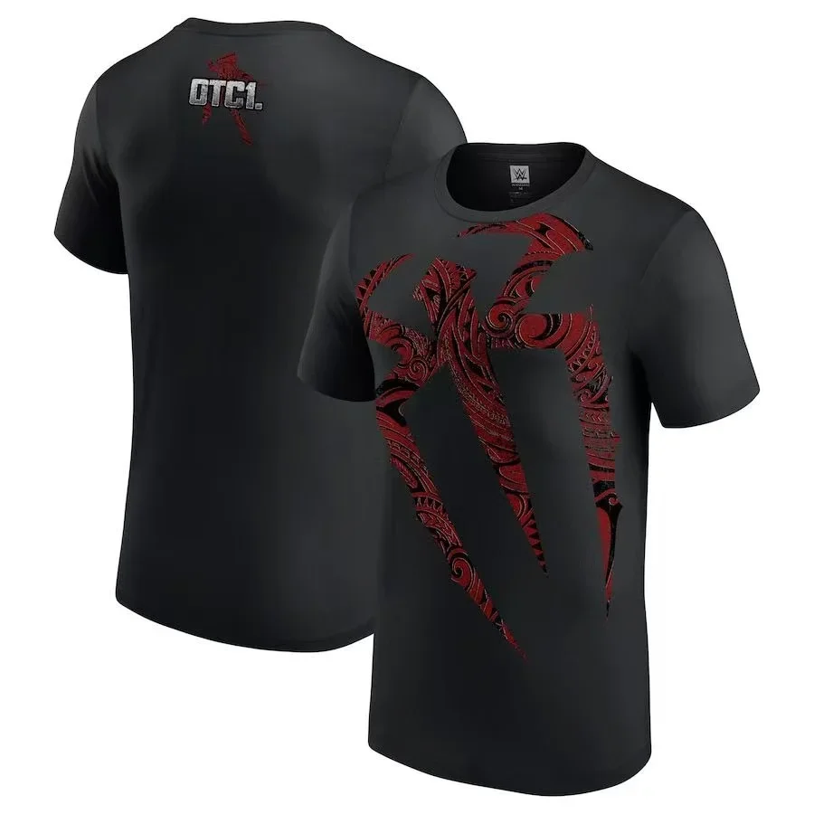 2025 New WWE American Nightmare Cody Rhodes Wrestling Cotton Round Neck T-shirt Short Sleeve Breathable Outdoor Men's Colting