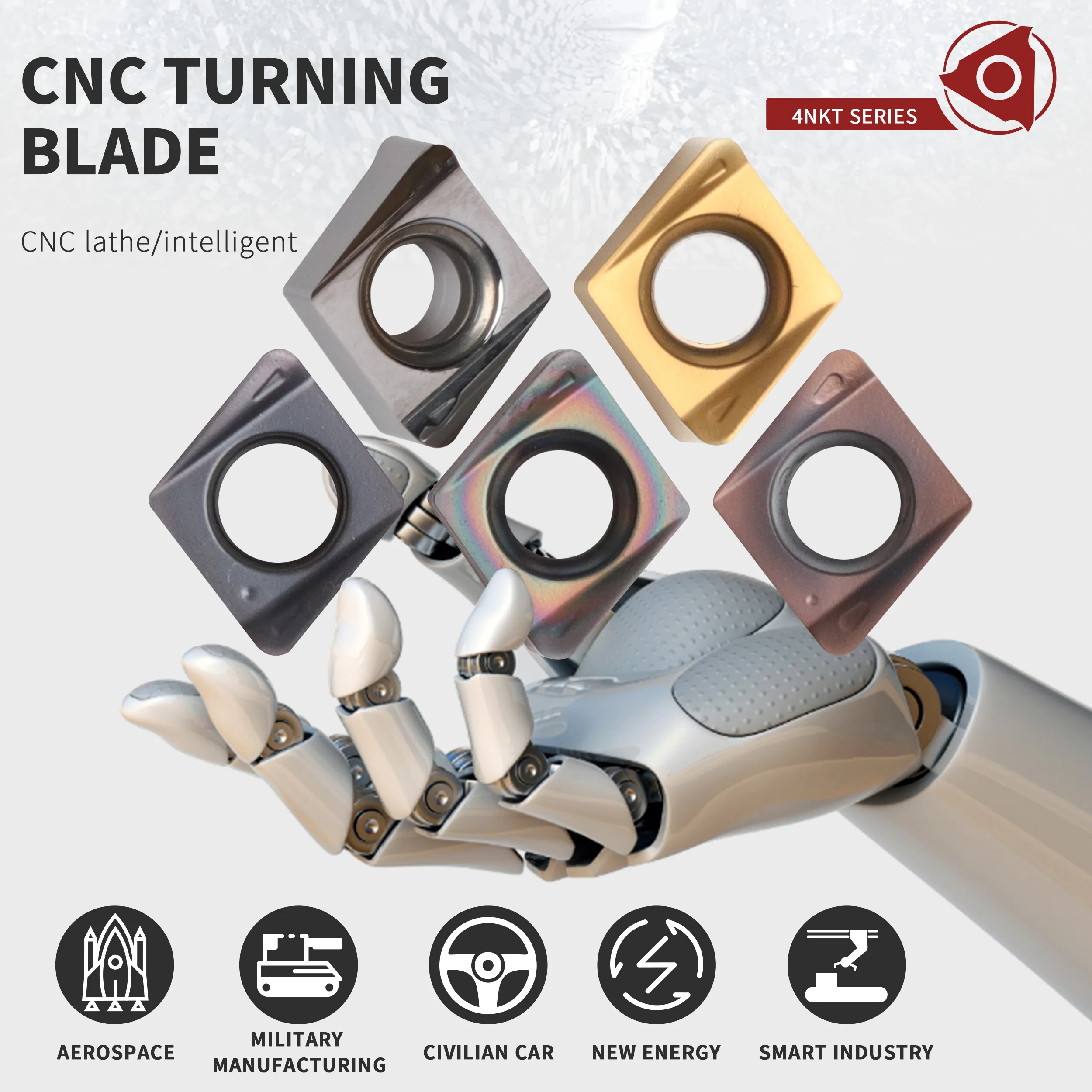 Tornio CNC lama di fresatura ad alimentazione rapida muslimhigh Efficiency e bassa efficienza fresa a spalla quadrata a 90 ° per APMT1135