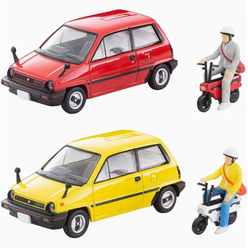 

1:64 Scale City R TLV LV-N272AB With Motocompo 1981 Limited Edition Simulation Alloy Display Car Model Gift Souvenir