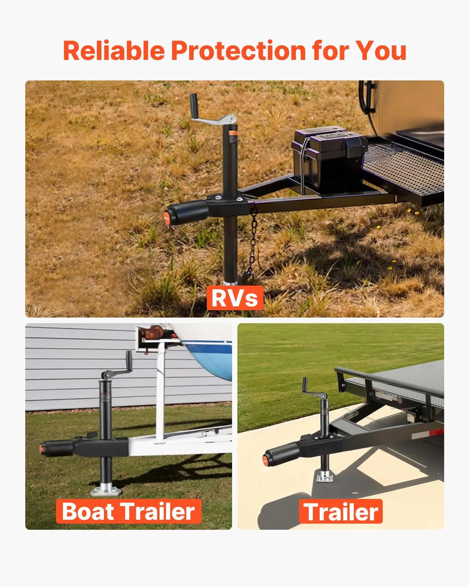 2x2-5/16in الثقيلة مقطورة مقرنة قفل 0.24in سميكة الكربون الصلب مكافحة سرقة وصلة قفل مع 3 مفاتيح طلاء مقاومة للصدأ #6