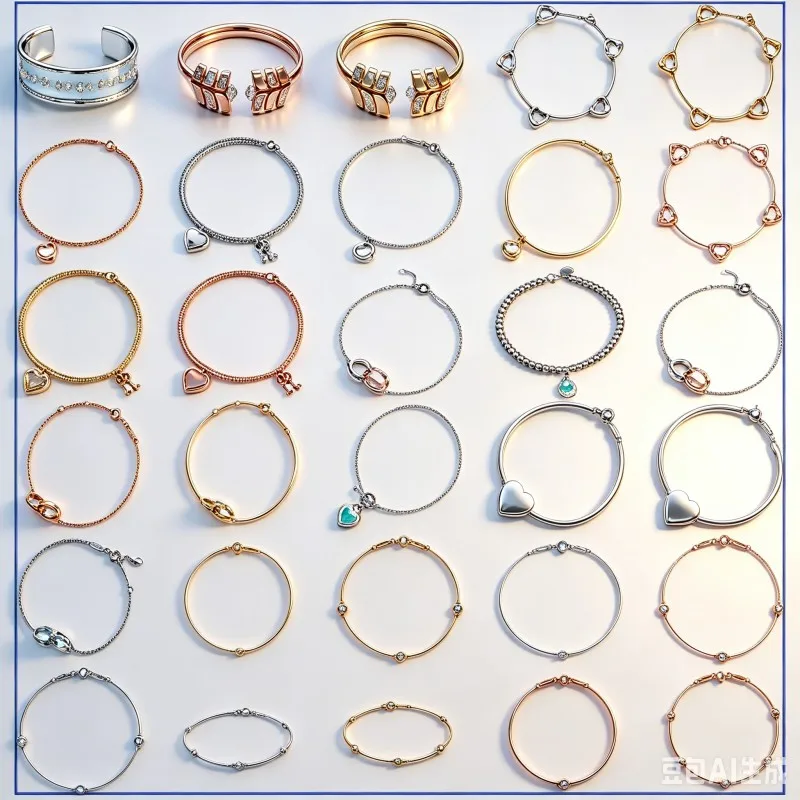 

17.5cm Heart-shaped Key Chain Bracelet - Exquisite, Luxurious, Sophisticated - for Both Men and Women - Made By Factory