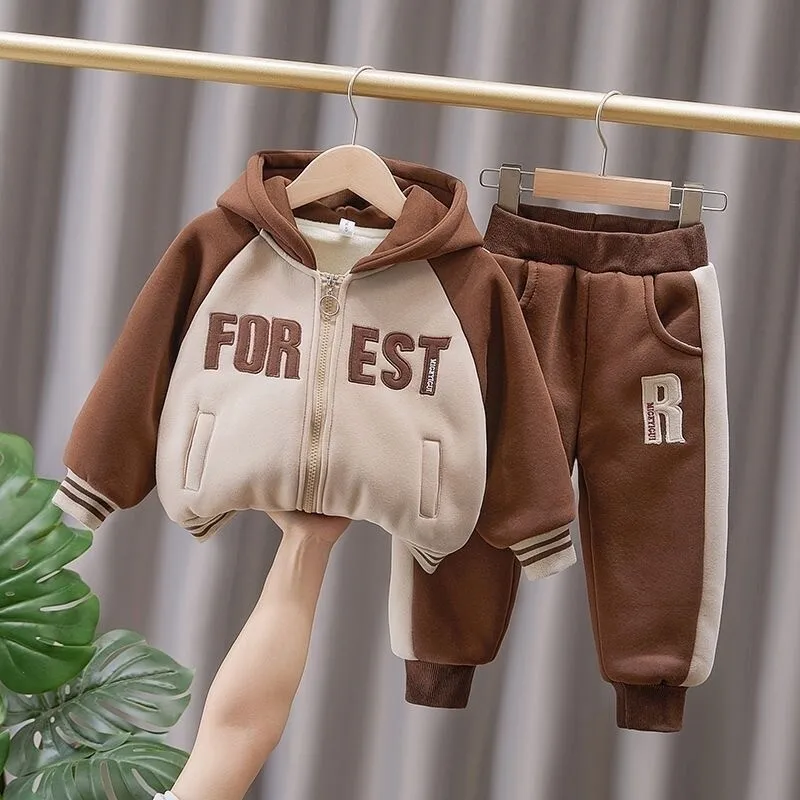 Winter AutumnTracksuit For Boy Sets For Children Boys Jacket and Pants 2Pcs Outfit Sets Junior Kids 3 4 6 7Year 2024 New