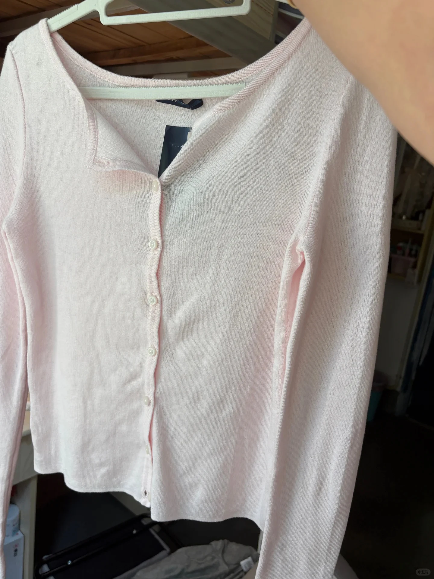 

Розовый простой вязаный кардиган с круглым вырезом, женский осенний новый Y2K, хлопковый джемпер на пуговицах с длинными рукавами, топы, милые милые свитера в консервативном стиле