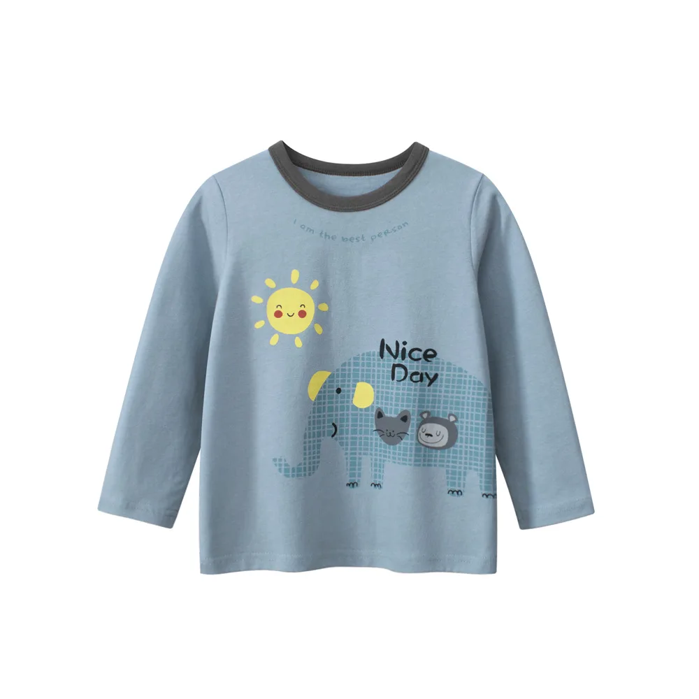 

Children's clothing autumn new children's bottoming shirt, boys long-sleeved t-shirt round neck baby clothes