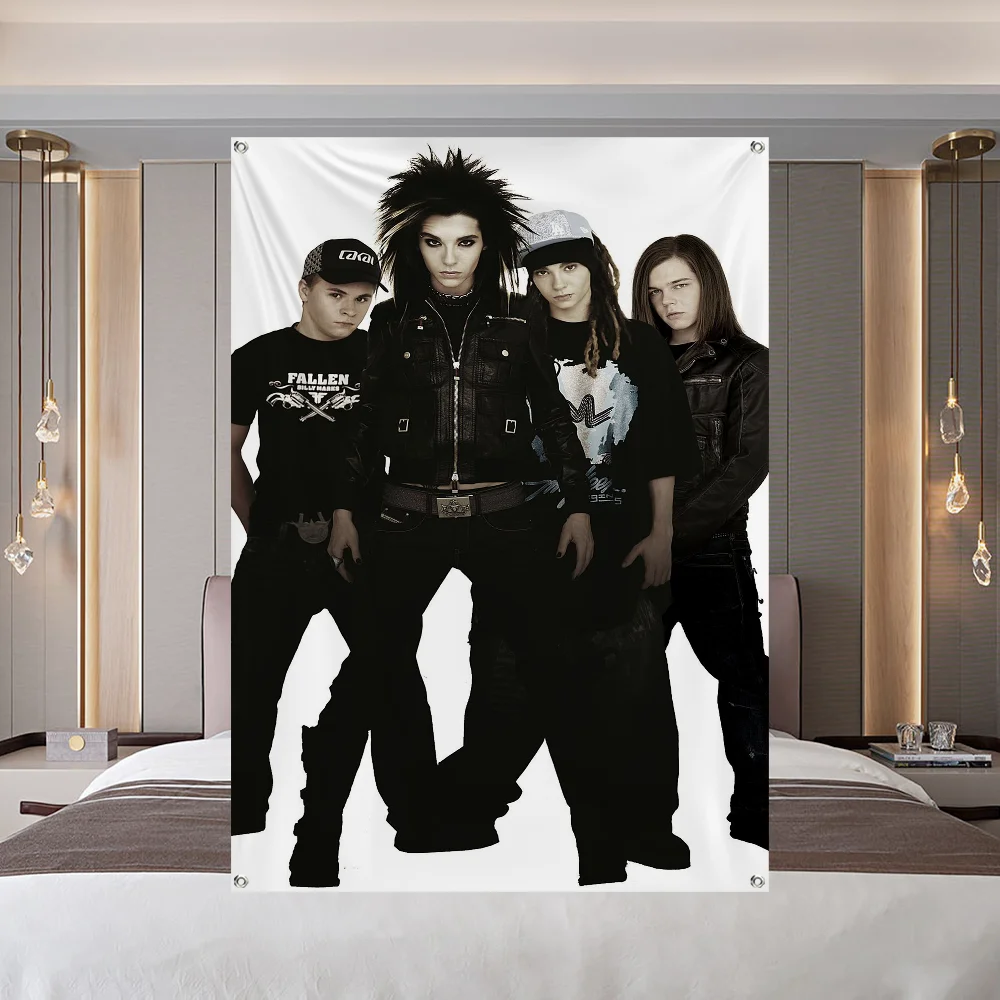 Tokio Hotel Band Flag Large Size Shop Art Promotion Advertising Booth Flag Hanging Banners