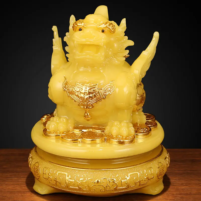 

Inviting Wealth Brave Ornament Rotating Golden Toad Treasure Bowl Housewarming Business Gifts Living Room Wine Cooler Decor