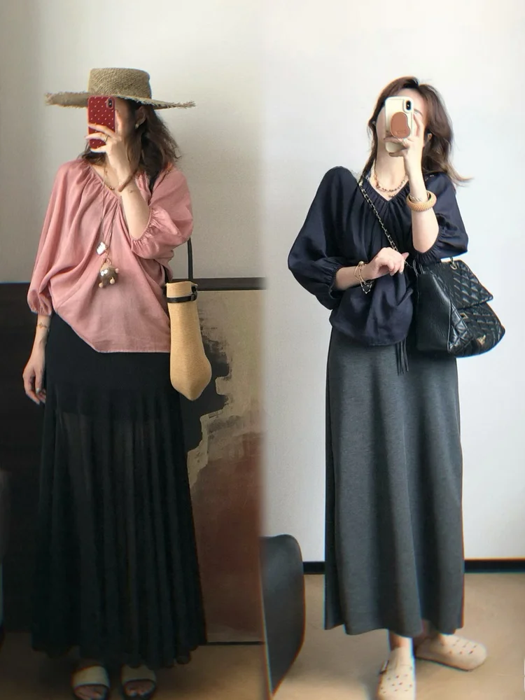 

Женская летняя блузка в стиле ретро с V-образным вырезом, свободного кроя, с рукавами «летучая мышь» и рукавами-фонариками, из смесового хлопка и льна, повседневный топ