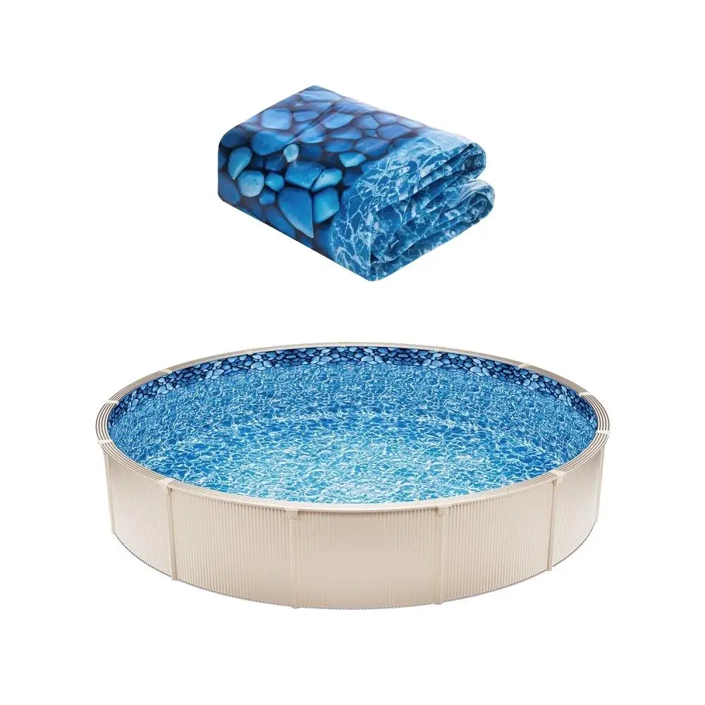 

Round Pool Liner 21ft Unibead Style 52in Wall Height Durable