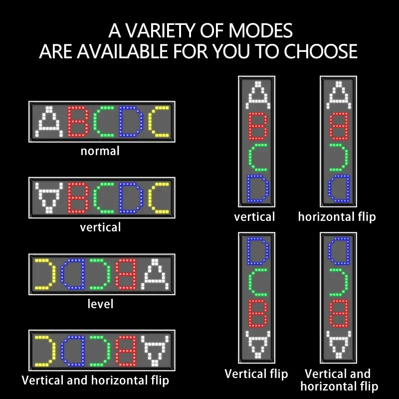 Scrolling Huge Bright Advertising Flexible LED Store Sign App Control Custom Text Pattern Animation Programmable LED Display