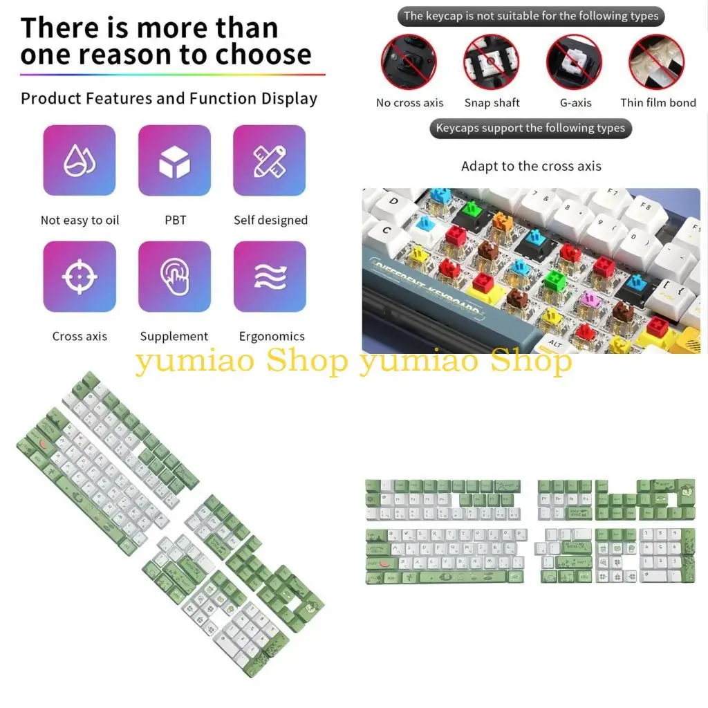 587B Upgrades Keycap XDA Profile Keycap for 75 98 104 Mechanical Keyboard