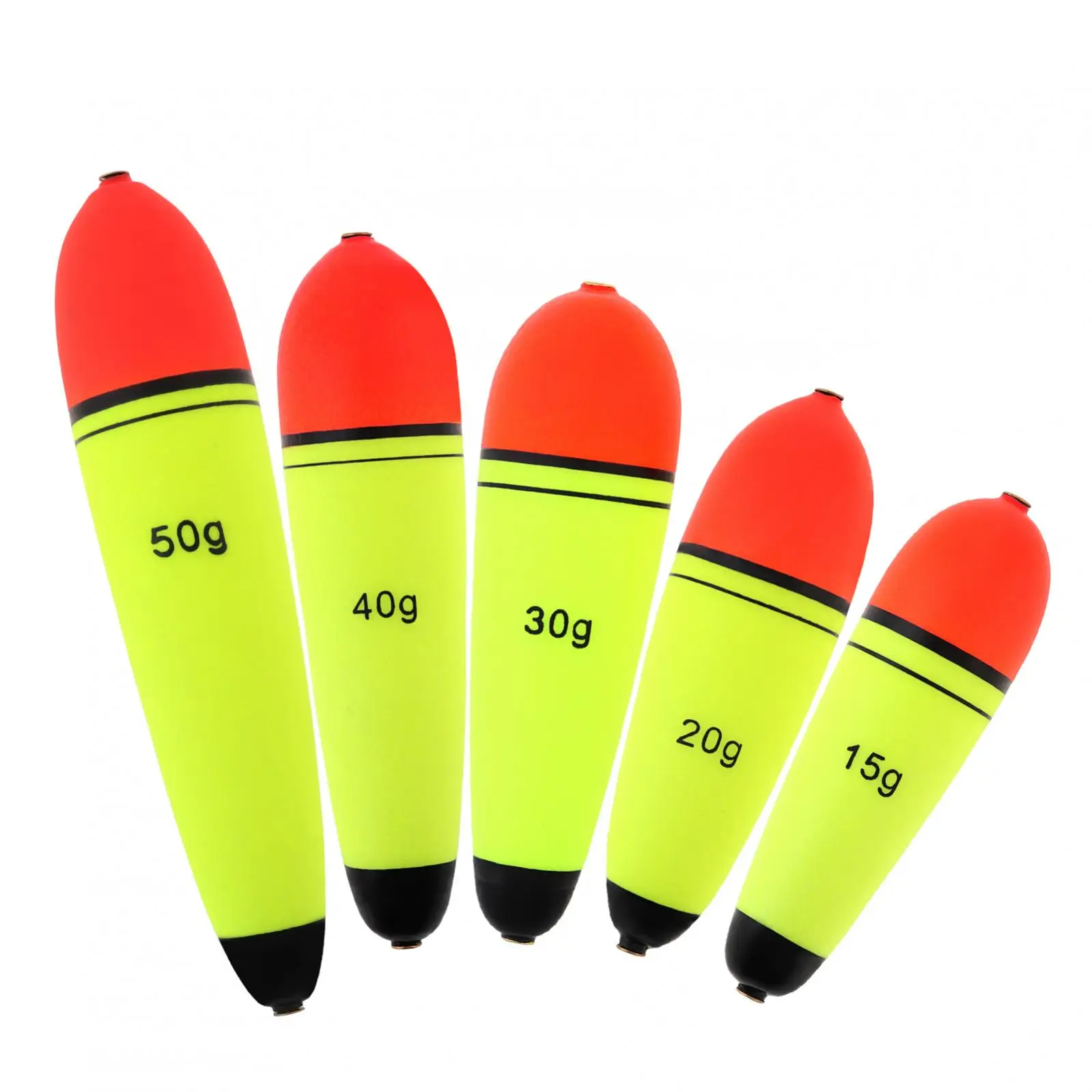 

5pcs EVA Slip Bobber Fishing Float for Sea Rock Fishing Long Cast Fishing Catfish, 3.5-5.3inch Eye-catching Slip Corks