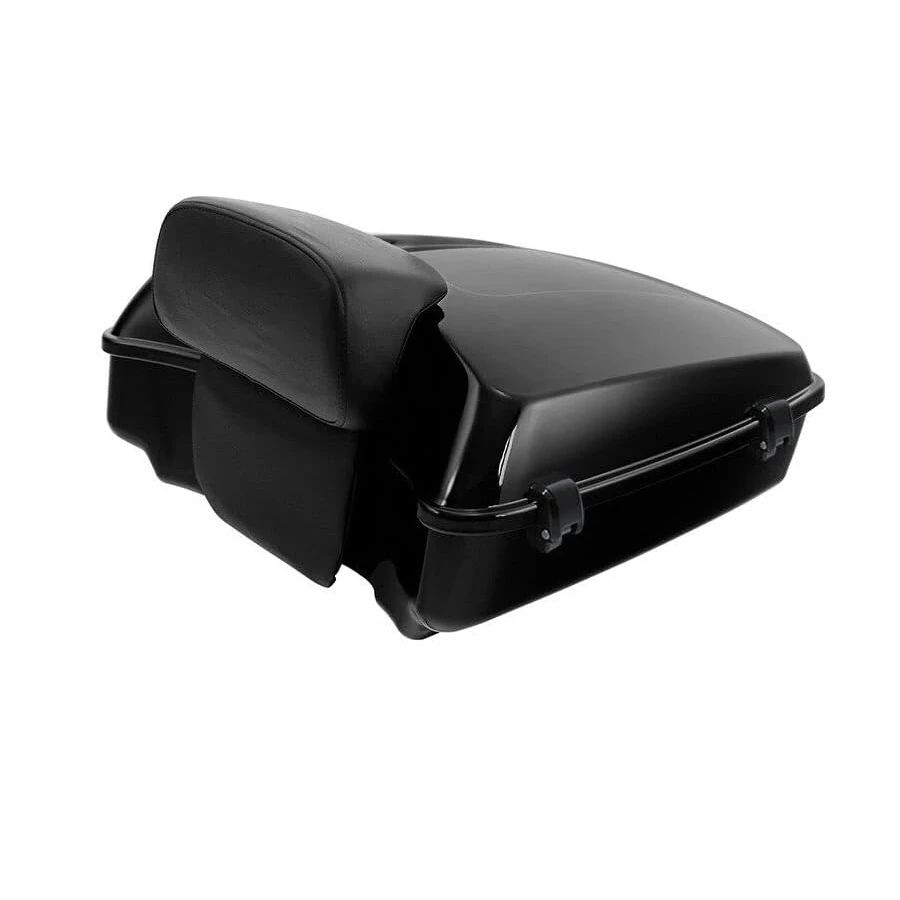 

Chopped 10.7" Tour Pack Trunk Mount Rack For Touring CVO Road King Street Glide Road Glide Electra Limited 2009-2026