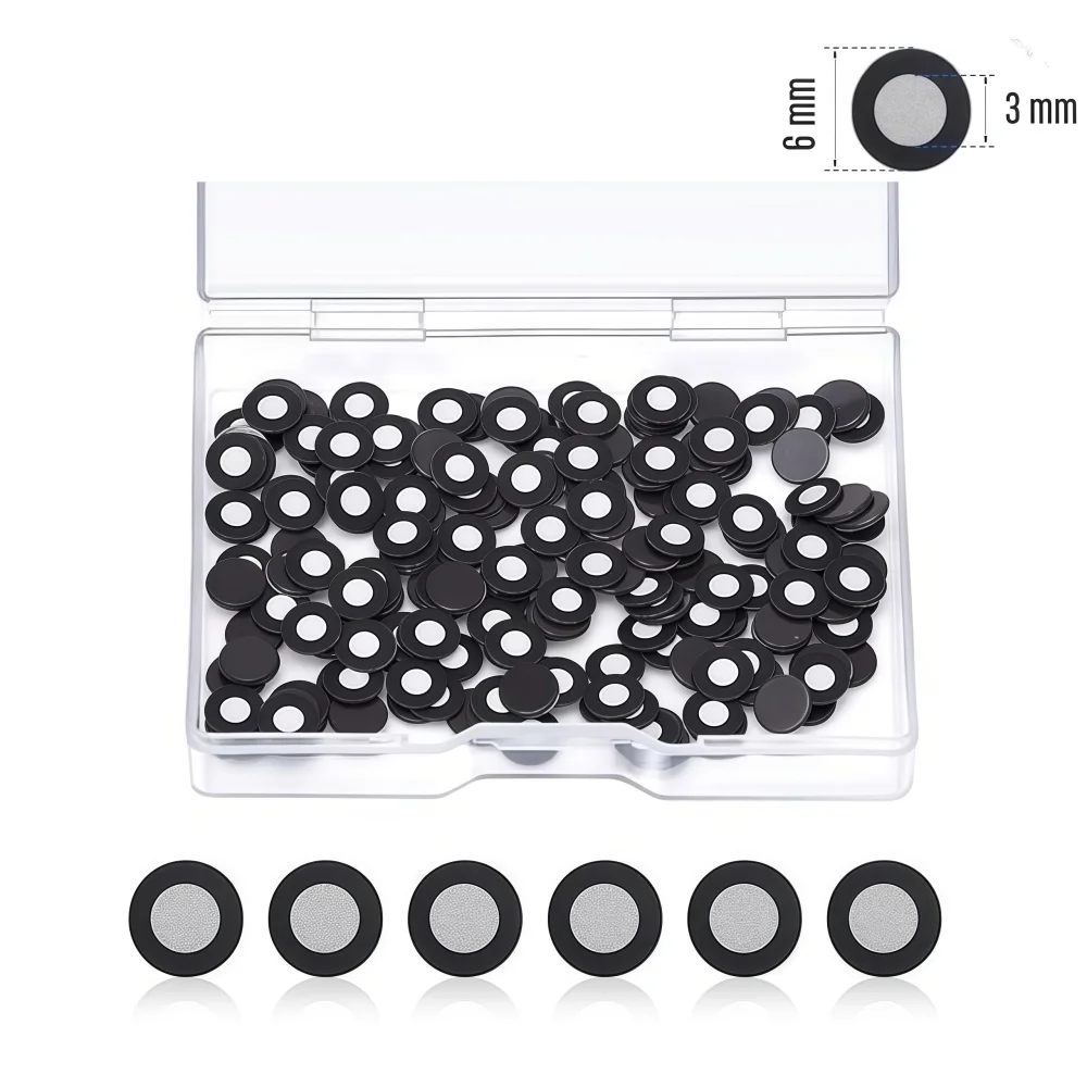 100-500 Puntos Magnéticos 3D para Escáner, 3 mm de Diámetro Interior y 6 mm de Diámetro Exterior, Punto de Referencia para Escaneo 3D