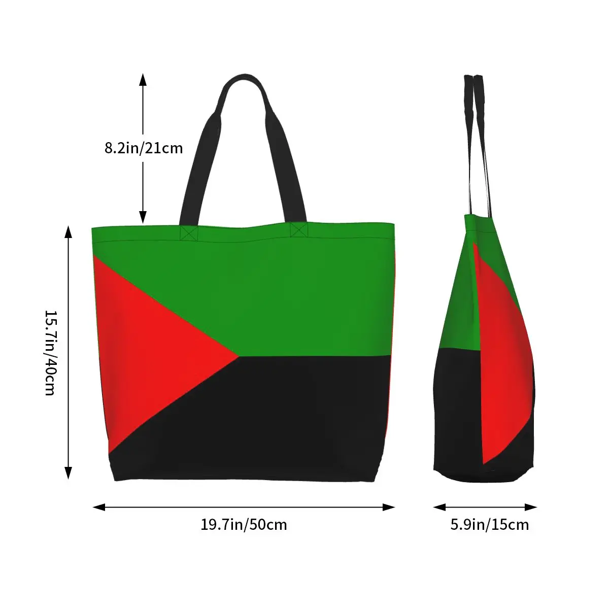 Martinique Flag Shopping Tote Bag Canvas Large Capacity Shoulder Bags Shopper Grocery Handbag for Women