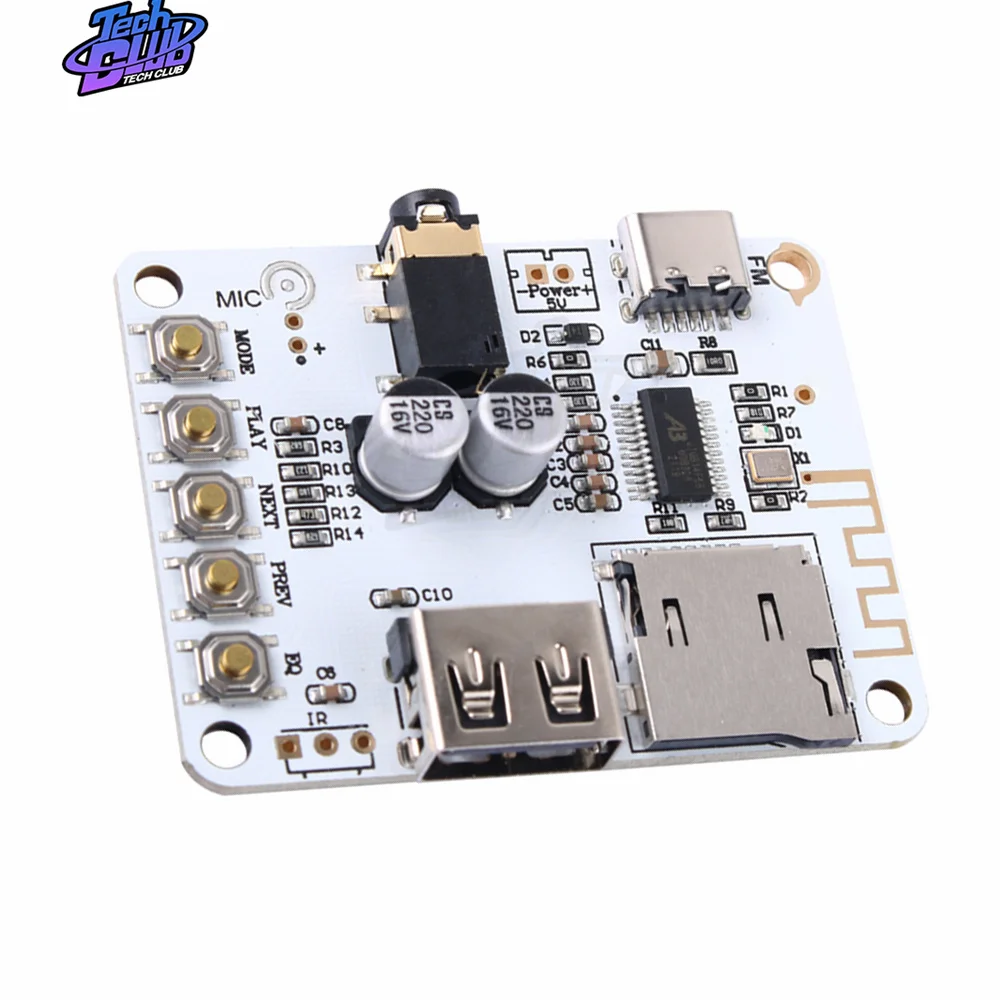 V5.0 V4.2 scheda ricevitore Audio compatibile con Bluetooth Slot per scheda Tf USB riproduzione uscita preamplificatore modulo musicale Stereo Wireless 5v