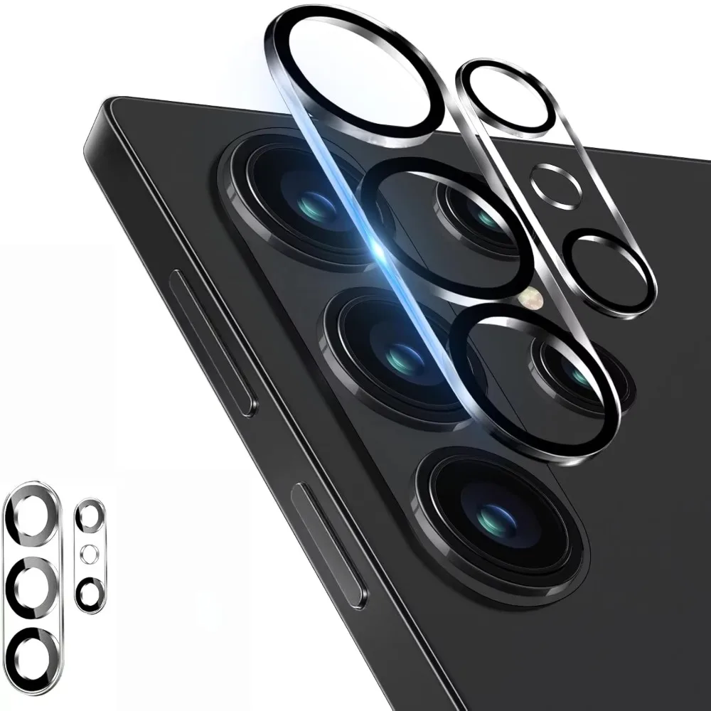 HD Transparent Rugged Camera Lens Protector For Samsung Galaxy S26 S25 S24 Ultra Plus Anti Scratch Full Coverage Lens Film case