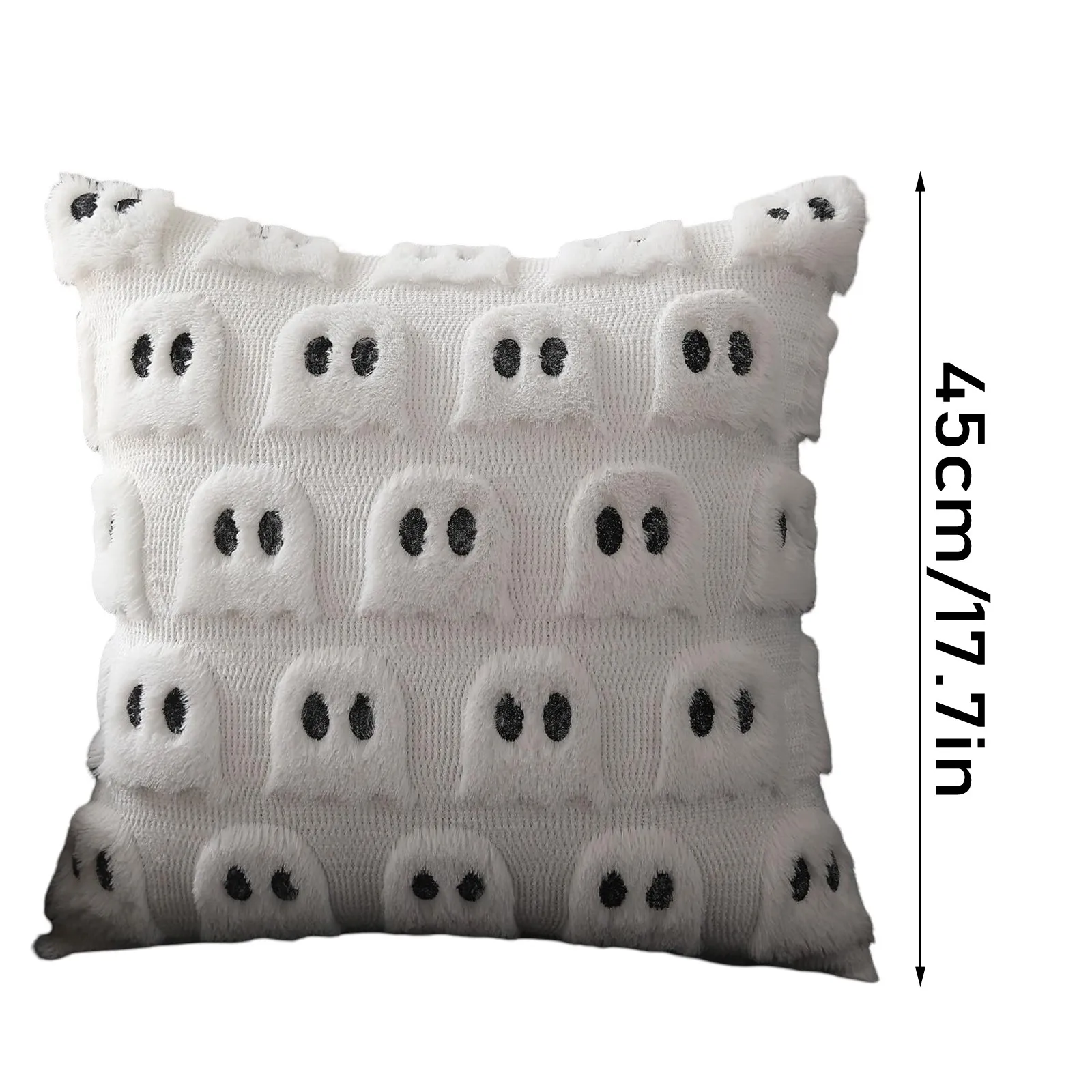 Halloween Cute White Ghost Pillowcase Halloween Decorations Halloween Pillowcase Holiday Gift 18x18 Inch