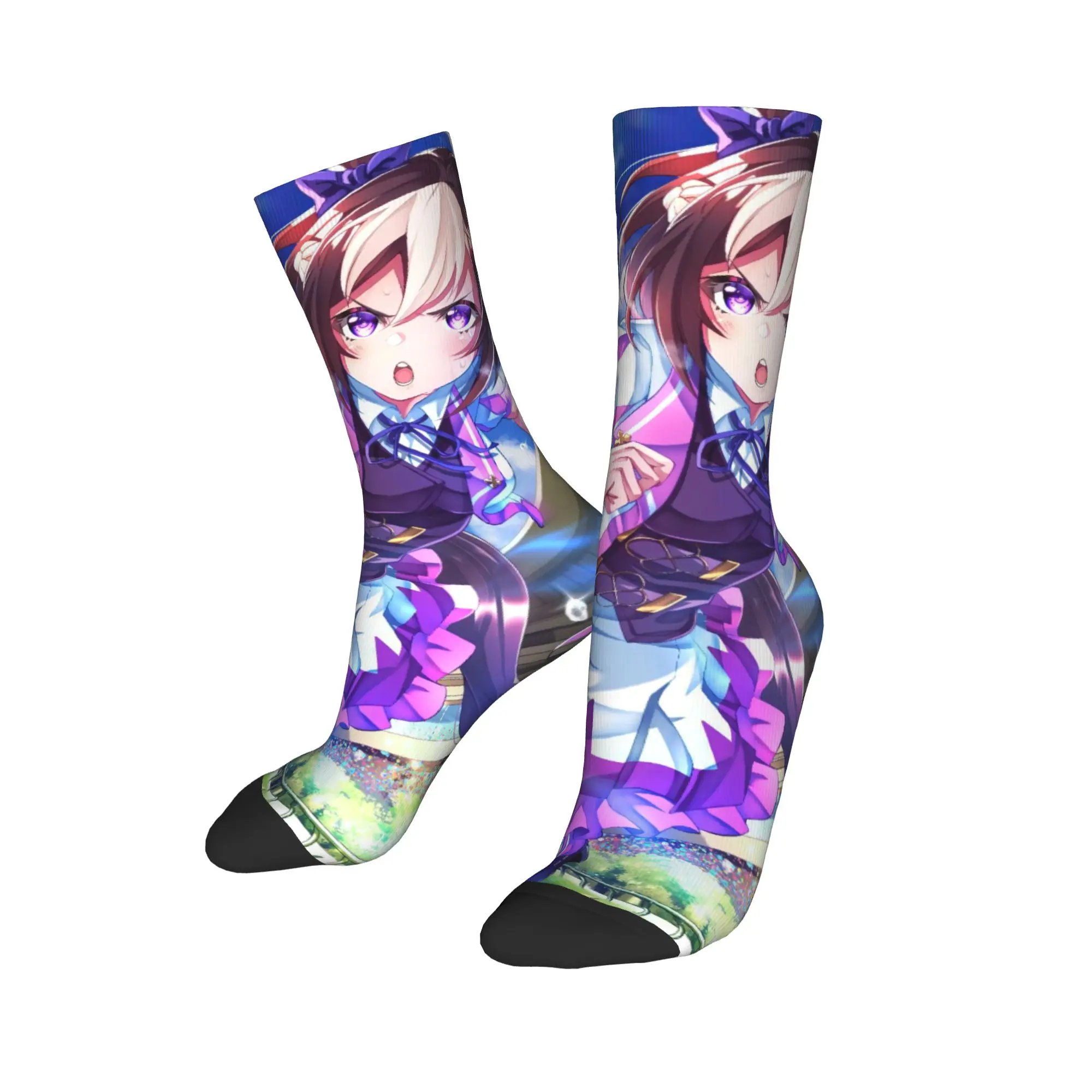 

Модные мужские носки, повседневные носки Uma Musume Pretty Derby, спортивные женские носки из полиэстера, весна-лето, осень-зима