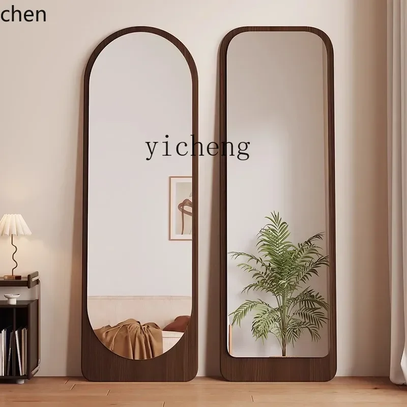 ZML full-body mirror household floor-to-ceiling wall-mounted high definition mirror thin special-shaped mirror girls bedroom