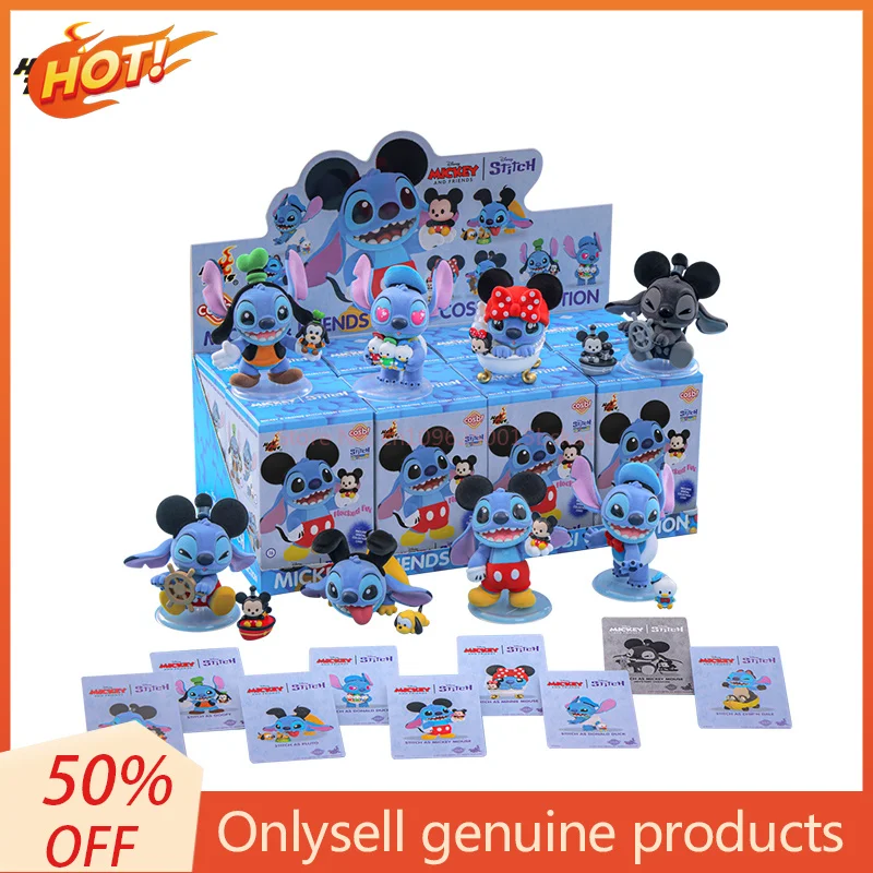 ของเล่นอนิเมะ Hottoys Stitch Mania ซีรีส์ มิกกี้และผองเพื่อน คอสบี บลายด์บ็อกซ์ ฟิกเกอร์ ของสะสม ของเล่นสุดฮิต ของขวัญ