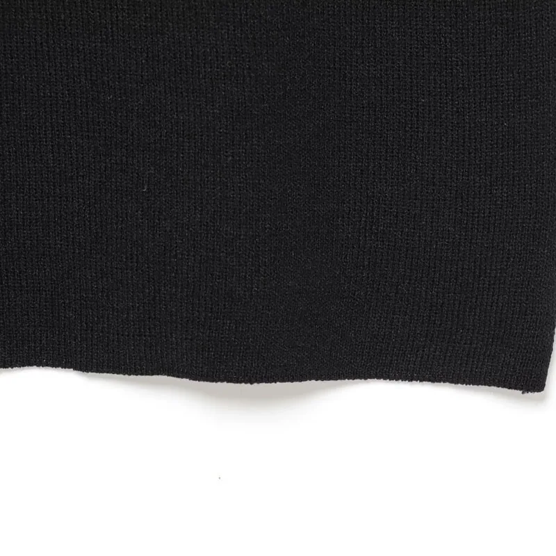 HXAO Women's Summer Sweaters Knit Short Black Dress Simple and Elegant Prom Dresses Women's Sexy Beachwear Summer Crochet Dress