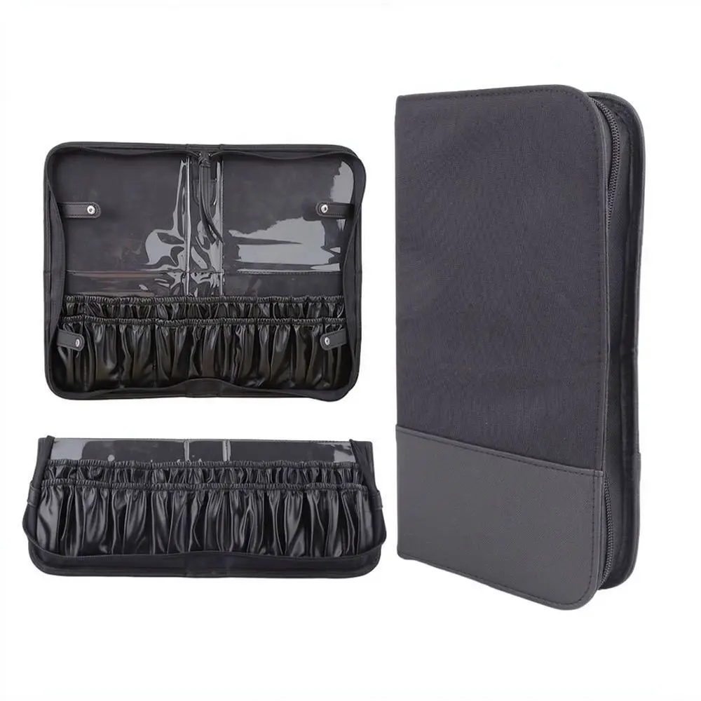 Large Capacity Makeup Brush Storage Bag Foldable Stand Organizer Cosmetic Tool Pouch Professional Makeup Artist Kit Case