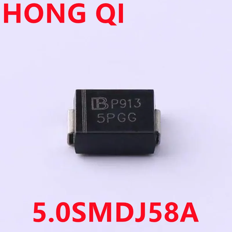 10PCS 5.0SMDJ58A 5PGG SMDJ58A 5.0SMDJ58CA 5BGG SMDJ58CA SMC(DO-214AB) 5000W 58V TVS Diode New original