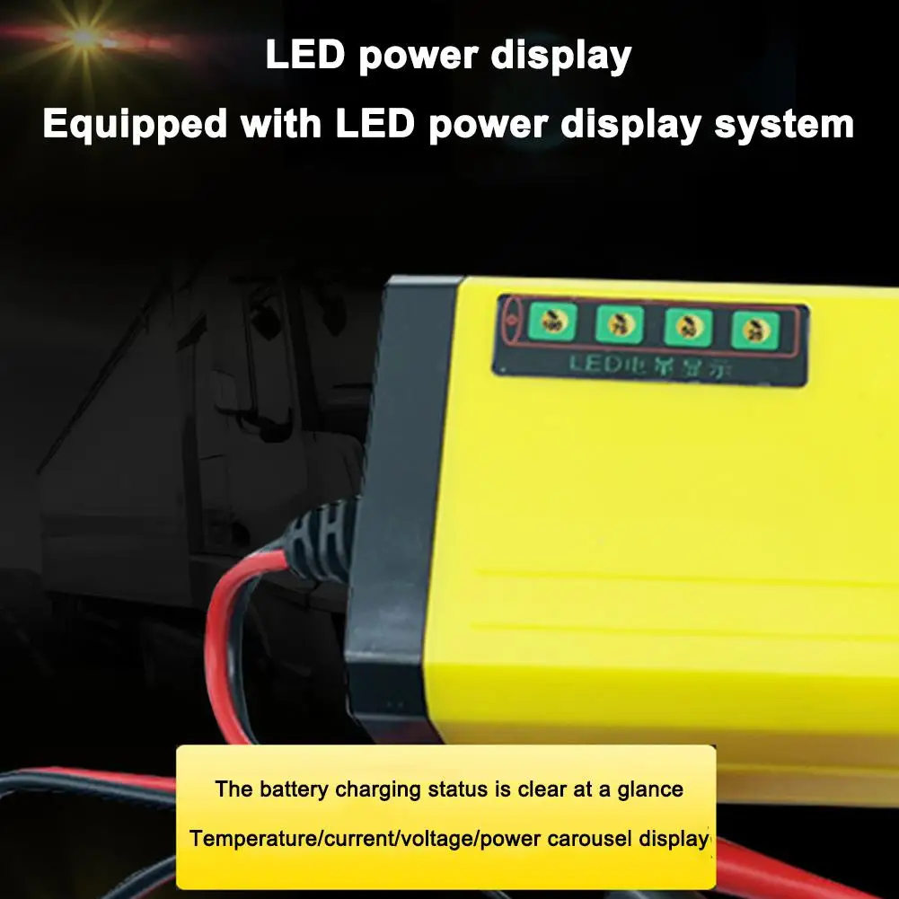 車のバッテリー充電器 220V パワーパルス修理充電器トラックバッテリー充電器 12V 2A 3A ウェットドライ鉛酸バッテリー LED ディスプレイ