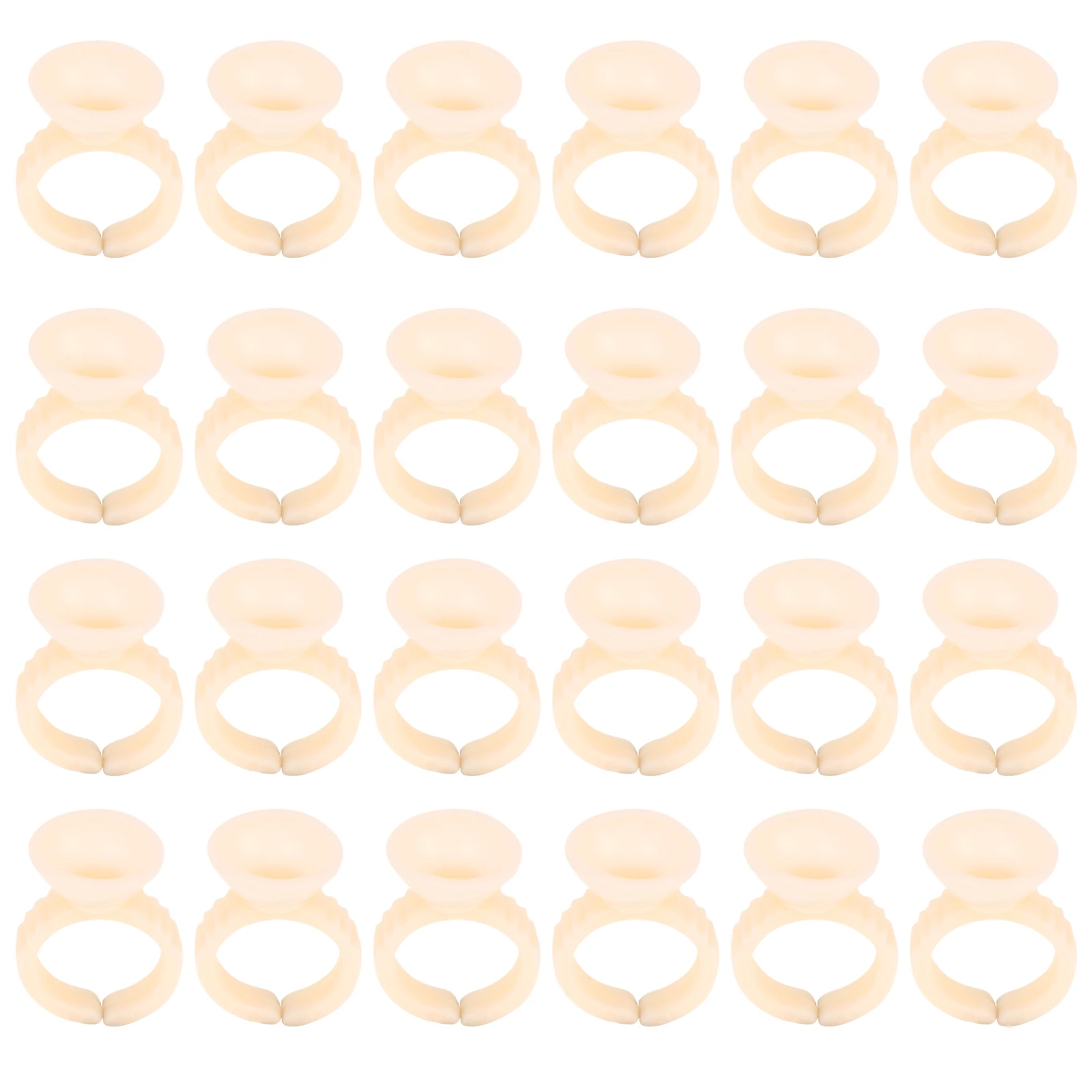 

200 Pcs Color Cup Microblading Pigment Ring Volume Eyelash Glue Holder Makeup Abundance