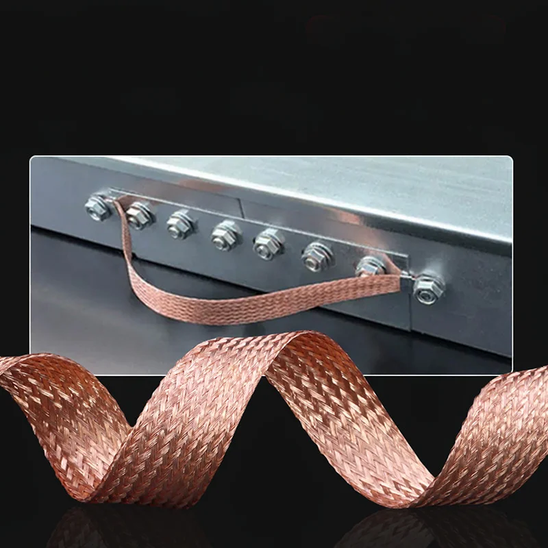 2 4 6 8 10 12 14 16 18 20~40mm Copper Braided Sleeve Tinned Plating Expandable Metal Sheath Screening Signal Wire Cable Shielded