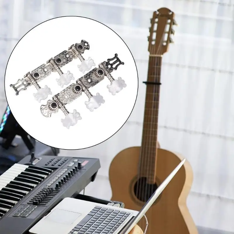 Vintage Classical Guitar Machine Head Tuners Left Right Hand Guitar Tunings Pegs Key for Acoustics Guitar Part view 2
