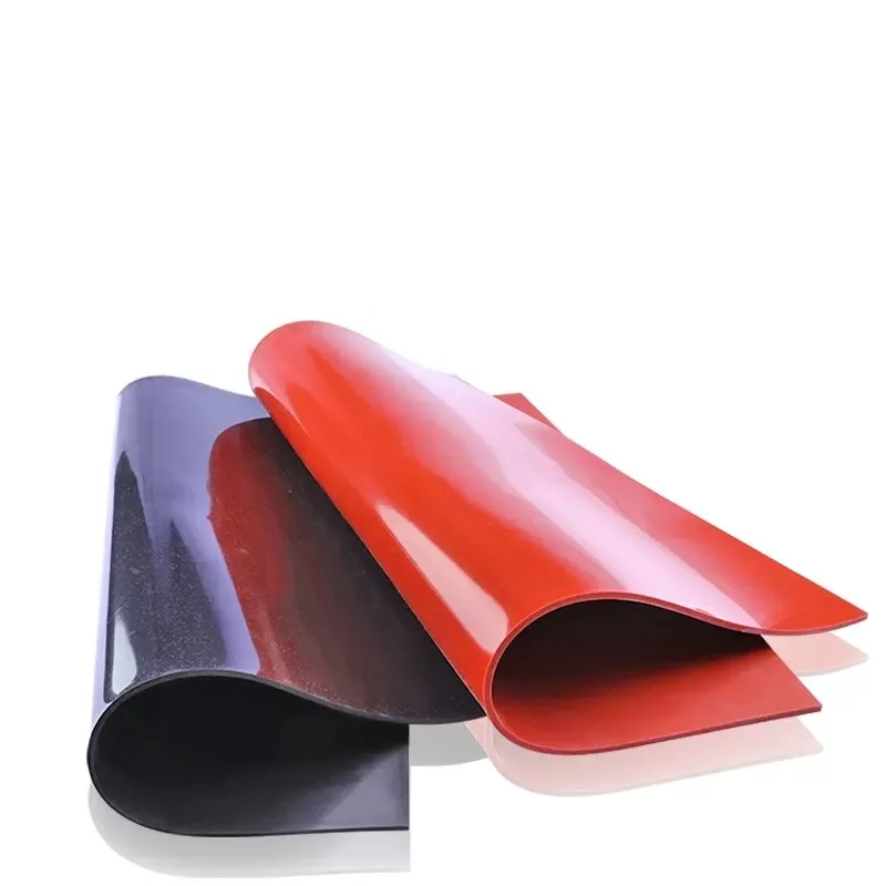 1.5mm/2mm/3mm Red/Black Silicone Rubber Sheet 500X500mm Black Silicone Sheet, Rubber Matt, Silicone Sheeting for Heat Resistance