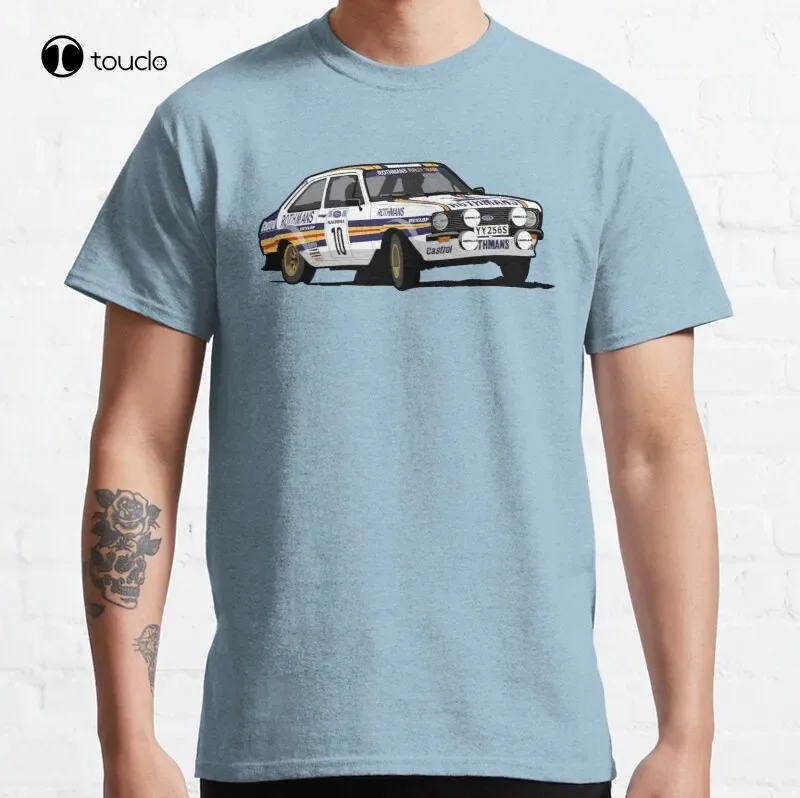 For Escort Mark 2 Bda Cosworth Engine Car Race Rally Drift Classic T-Shirt Cotton Tee Shirt