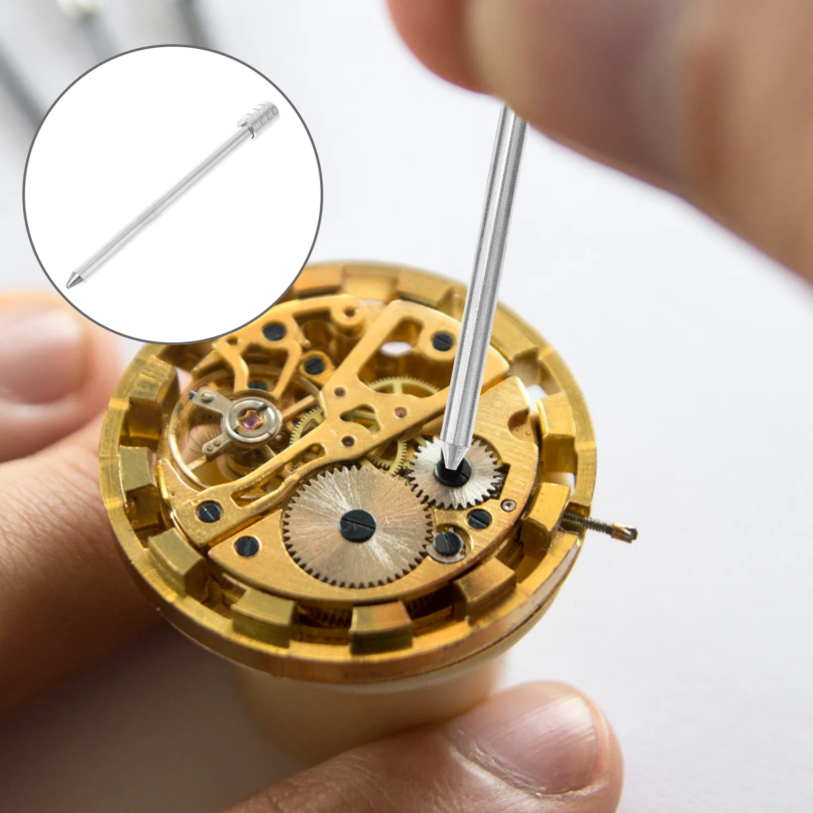 

Watch Repairing Tool Needle Install Lightweight Clock Maintenance Tool Portable Punch Minute Hand Pressing