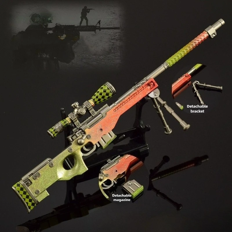 GO 게임 주변기기 AWP 드래곤의 전설 그라데이션 색상 총 무기 모델 금속 장난감 총 공예품 장식품 게이머 선물